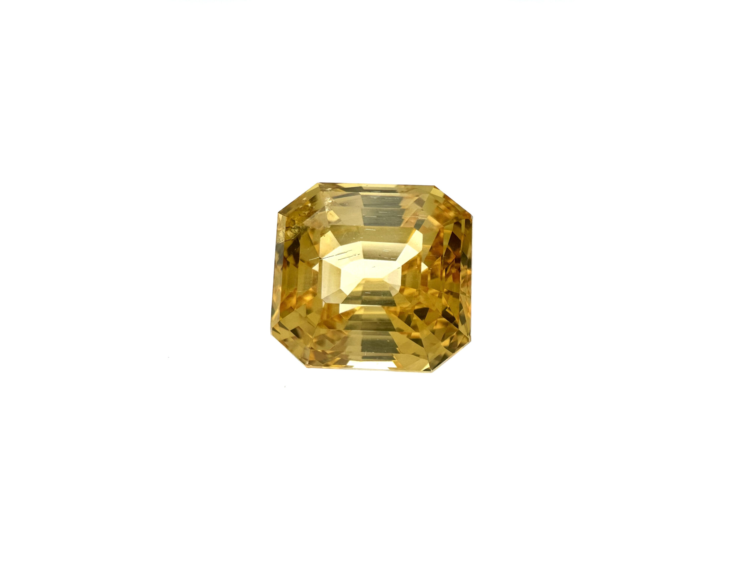 9.719 Carat Yellow Sapphire